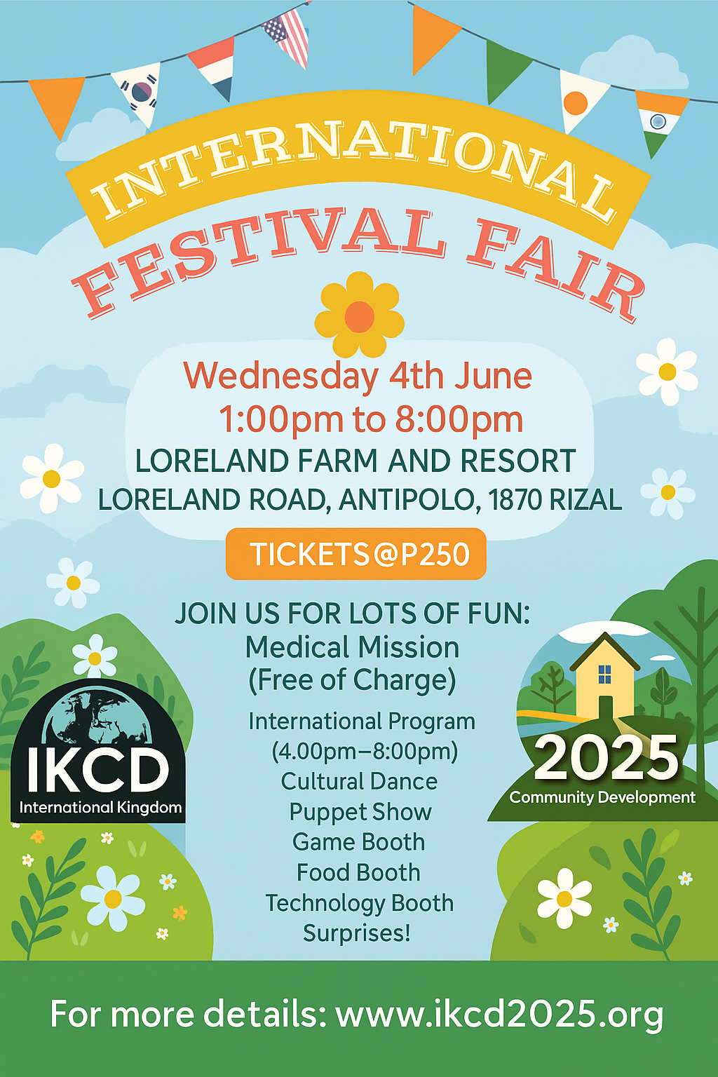 FILIPINO SPECIAL FAIR TICKET: 4 JUNE 2025/LORELAND FARM RESORT